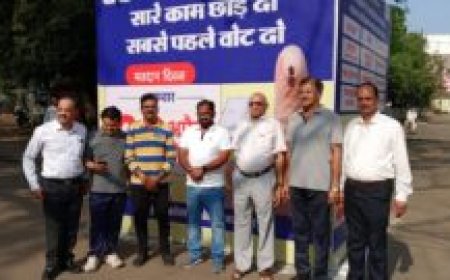 स्वीप मतदाता जागरूकता मैराथन दौड़ में सम्मिलित हुआ लायंस क्लब