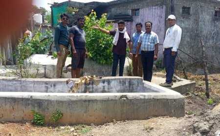 नमामि गंगे परियोजना अंतर्गत ग्राम पंचायत रायपुर में किया सार्वजनिक कूपका जीर्णोद्धार