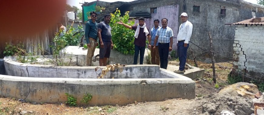 नमामि गंगे परियोजना अंतर्गत ग्राम पंचायत रायपुर में किया सार्वजनिक कूपका जीर्णोद्धार