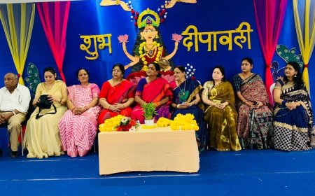 द चैम्प्स फन स्कूल में धूमधाम से मनाई दीपावली