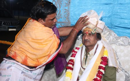 डा शर्मा बने जगन्नाथ मंदिर के ठाकुर राजा  राज्याभिषेक के साथ प्राण प्रतिष्ठा समारोह प्रारंभ