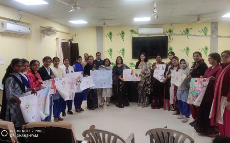 शासकीय गृहविज्ञान  महाविद्यालय मैं हम होंगे क़ामयाब  के अंतर्गत हुई कार्यशाला