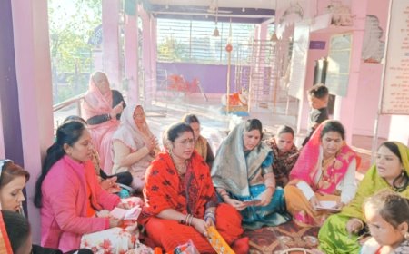 विश्व हिंदू परिषद द्वारा रामधुन के साथ संकीर्तन कर मनाया रामल्ला उत्साह