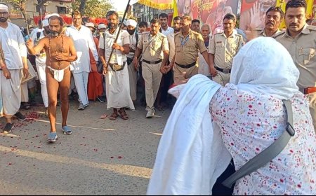 नर्मदापुरम में दादा गुरू और उनकी जमात का हुआ जोरदार स्वागत