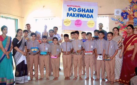 समेरिटंस विद्यालय में पोषण आहार सप्ताह आरम्भ