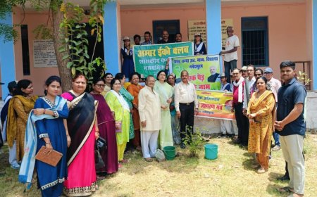 विश्व पर्यावरण दिवस व गंगादशहरा के अवसर पर स्वदेशी जागरण मंच  द्वारा वृक्ष लगाओ वृक्ष बचाओ की ली शपथ