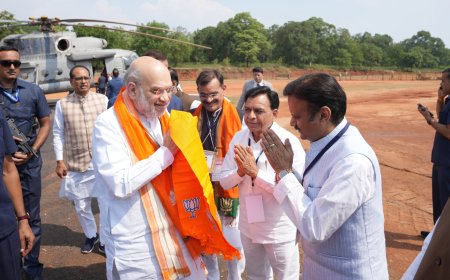 केन्द्रीय गृह एवं सहकारिता मंत्री श्री अमित शाह का पचमढ़ी आगमन हुआ