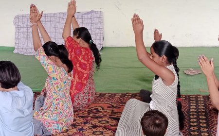 विशेष बच्चों ने मनाया अंतर्राष्ट्रीय योग दिवस