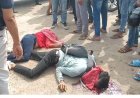 नर्मदा ब्रिज पर फिर भीषण हादसा एक युवक एक युवती की घटनास्थल पर दर्दनाक मौत