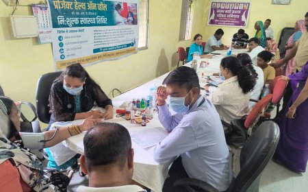 ट्राइडेंट ग्रुप द्वारा आयोजित निःशुल्क स्वास्थ्य शिविर में सैकड़ों लोगों ने लाभ लिया