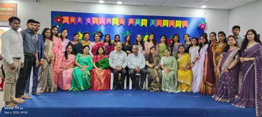 द चैम्प्स फन स्कूल में हुआ शिक्षक दिवस समारोह का आयोजन