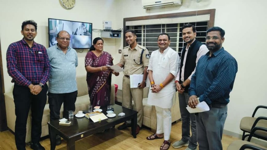 राज्यसभा सांसद श्रीमती माया नारोलिया ने पुलिस अधीक्षक से अवैध गतिविधियों को लेकर मुलाकात की