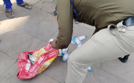 • नर्मदापुरम के चित्रगुप्त मंदिर के नीचे बनी धर्मशाला  में पुलिस ने कीशराब जप्त