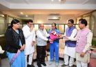 भाजपा प्रदेश अध्यक्ष सहित विधायकों ने वर्ल्ड कप विजेता दुर्गा  (ब्लाइंड ) को किया सम्मानित