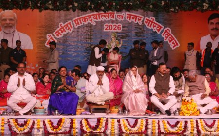 मुख्‍यमत्री डॉ यादव सेठानी घाट पर आयोजित नर्मदा प्राकट्योत्‍सव के कार्यक्रम में वर्चुअल शामिल हुए