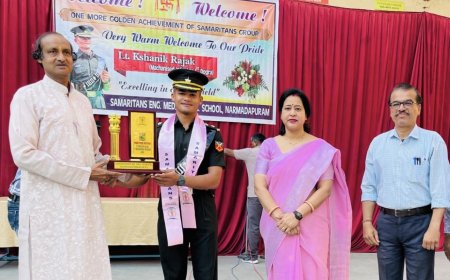 समेरिटन्स का पूर्व छात्र बना सेना में लेफ्टिनेंट विद्यालय में किया सम्मान