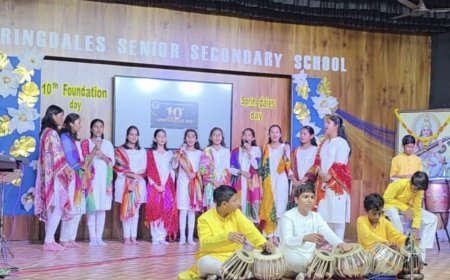 स्प्रिंगडेल्स सीनियर सेकेंण्डरी स्कूल के दस वर्ष पूरे, विद्यालय में स्प्रिंगडेल्स डे हर्षोल्लास के साथ मनाया गया